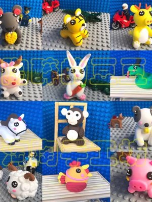 Adorable Clay Animal Figurines Collection