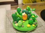 Charming Clay Cactus Garden - A Miniature Handmade Paradise