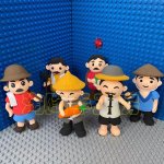 Charming Clay Farmer Figurines Set