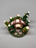 Charming Clay Christmas Cottage - Handmade Decoration