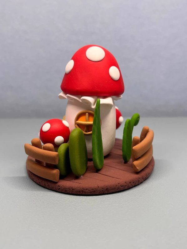 Charming Clay Mushroom House - Handmade with Love