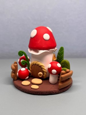 Charming Clay Mushroom House - Handmade with Love