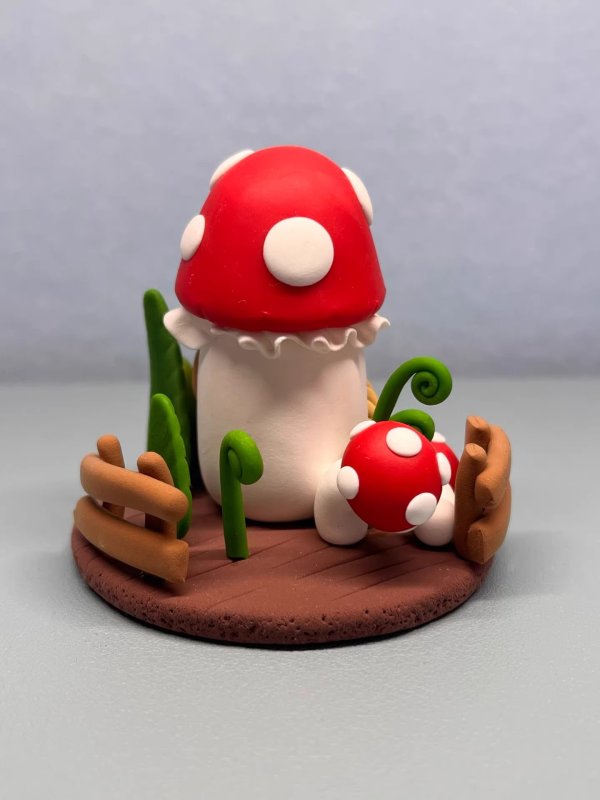 Charming Clay Mushroom House - Handmade with Love