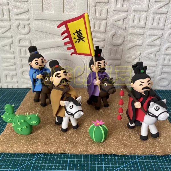 Colorful Clay Figurines of Historical Riders