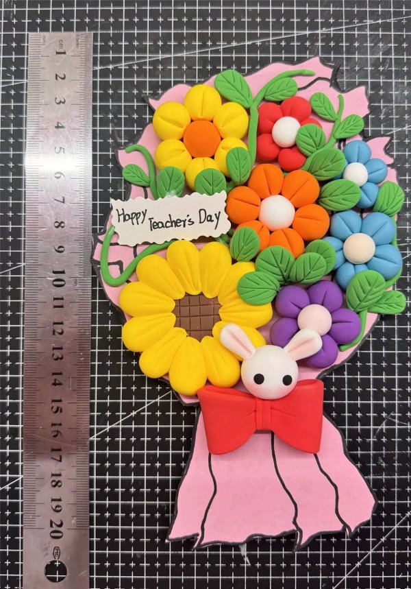 Colorful Clay Teacher's Day Bouquet