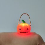 Cute Clay Pumpkin Lantern with a Handle