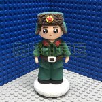 Cute Clay Soldier Figurine with Hat