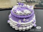 Delicate Clay Purple Rose Cake