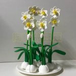 Elegant Clay Flower Arrangement with Daffodils