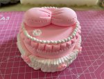 Elegant Clay Pink Cake Design