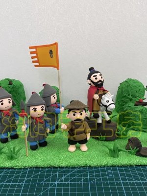 Historic Clay Figurines with Soldiers