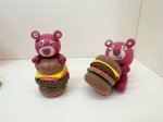 Playful Clay Bear Burger Stack