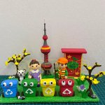 Playful Clay Recycling Scene with Characters