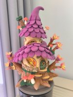 Whimsical Clay Fairy House with Details