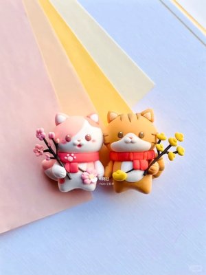 cute-adorable-clay-cat-figurines