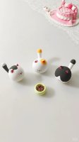 Whimsical Clay Cat Figurines Set